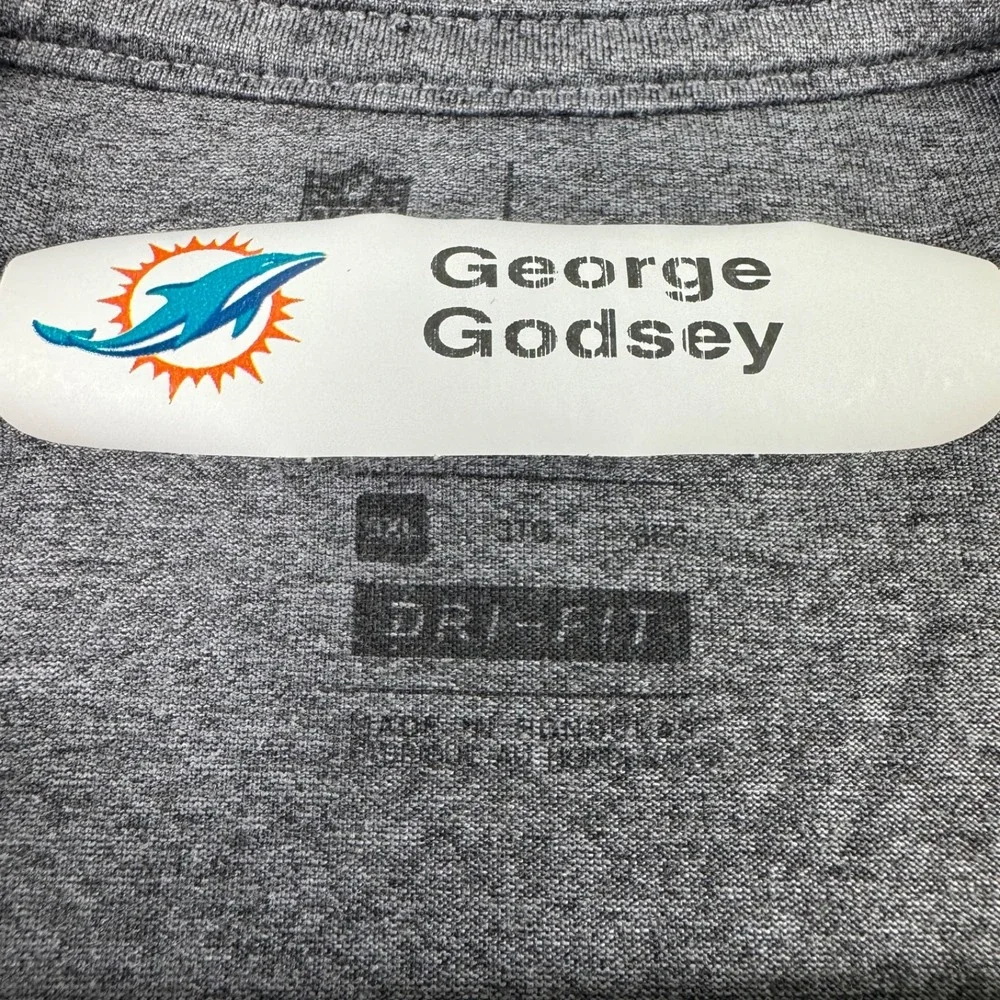 Nike NFL Miami Dolphins Player Issued L/S Shirt Size 3XL